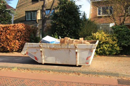 Residential area requiring skip permits
