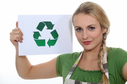 Customer using skip hire services