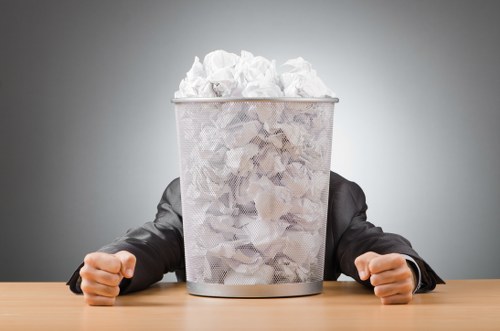 Various types of waste being managed by muck away services